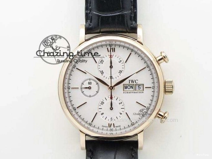 MIROTIME 0405 Big Pilot IW501005 Real Bronze ZF 1:1 Best Edition Black Dial on Brown Leather Strap A Sleek 7192